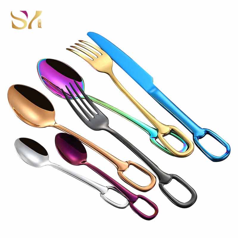 Hook Handle Design Fork Spoon Knife