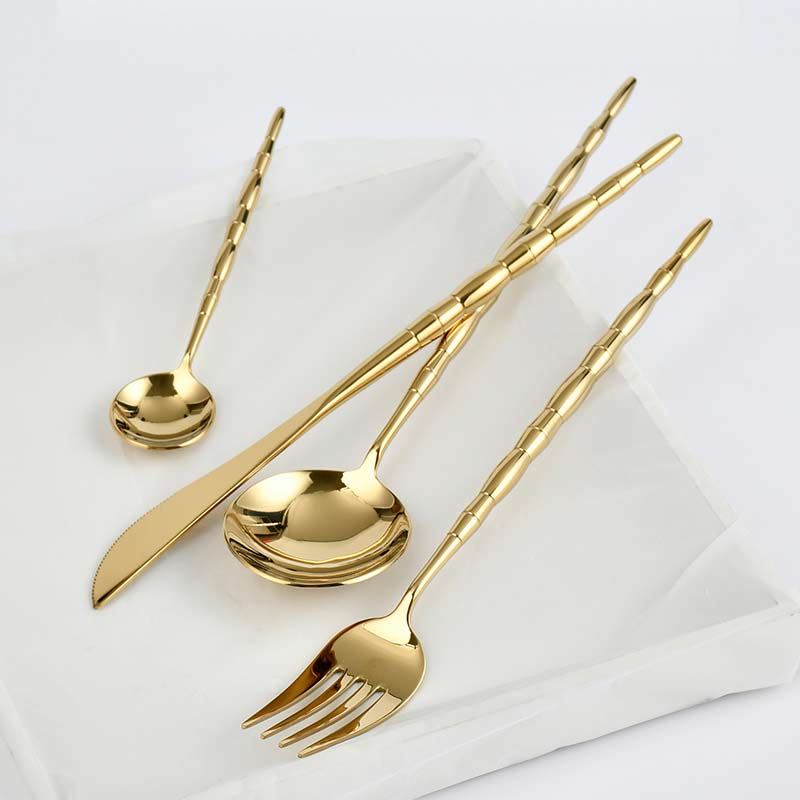 Bamboo Shape Flatware Set