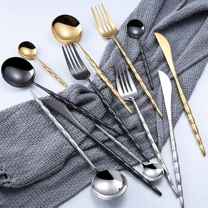 Bamboo Shape Flatware Set