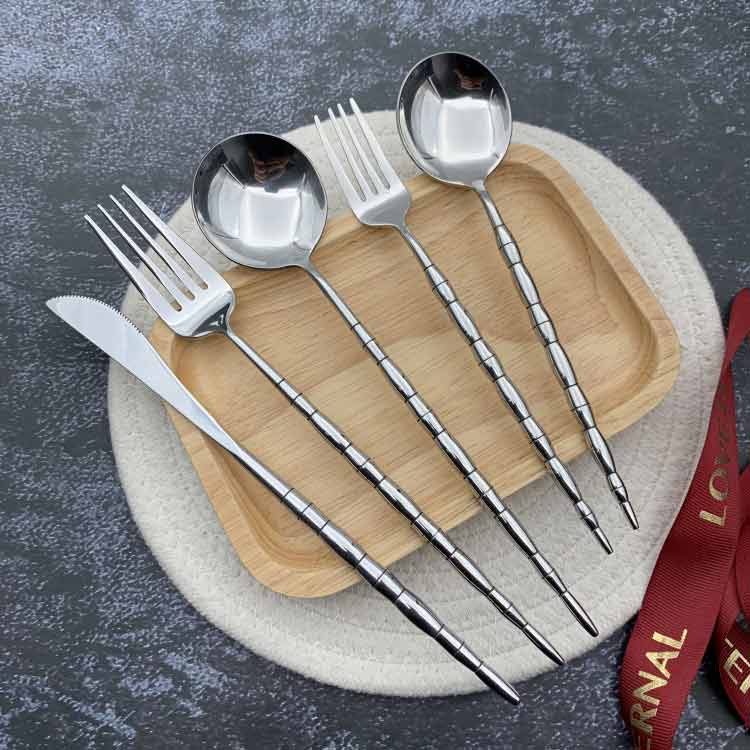 Bamboo Shape Flatware Set