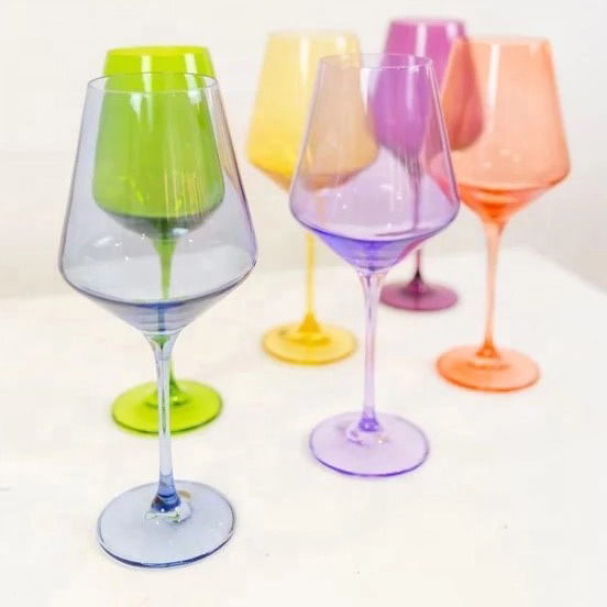 Pure Clear Crystal Wine Glass Set