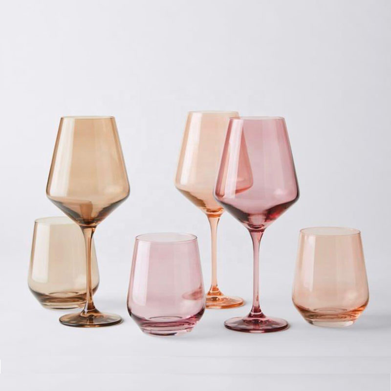 Pure Clear Crystal Wine Glass Set