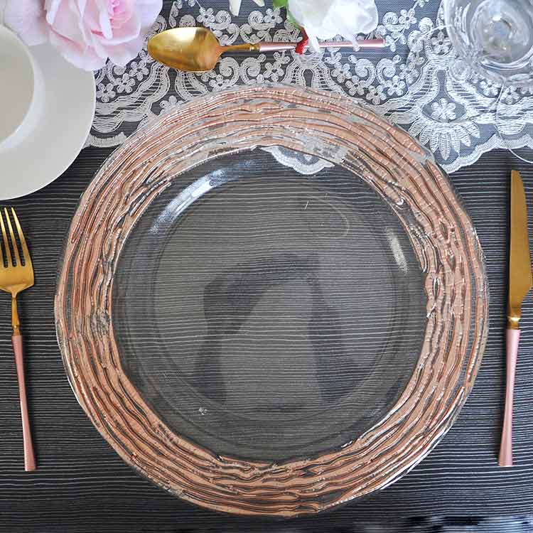 Twigs Trim Decorative Charger Plates