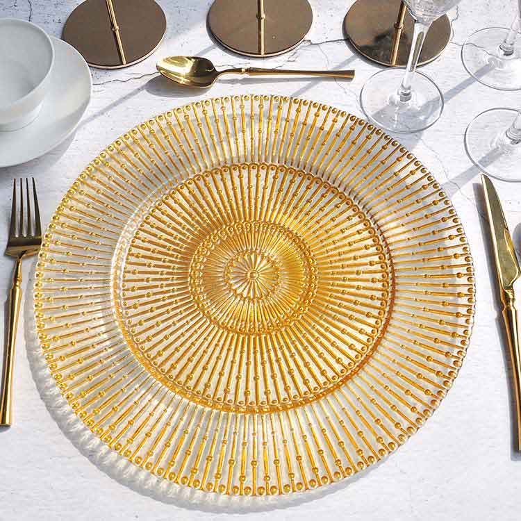 Champagne Chargers Serving Plate