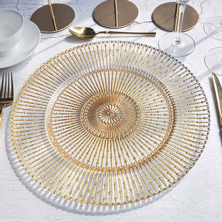 Champagne Chargers Serving Plate