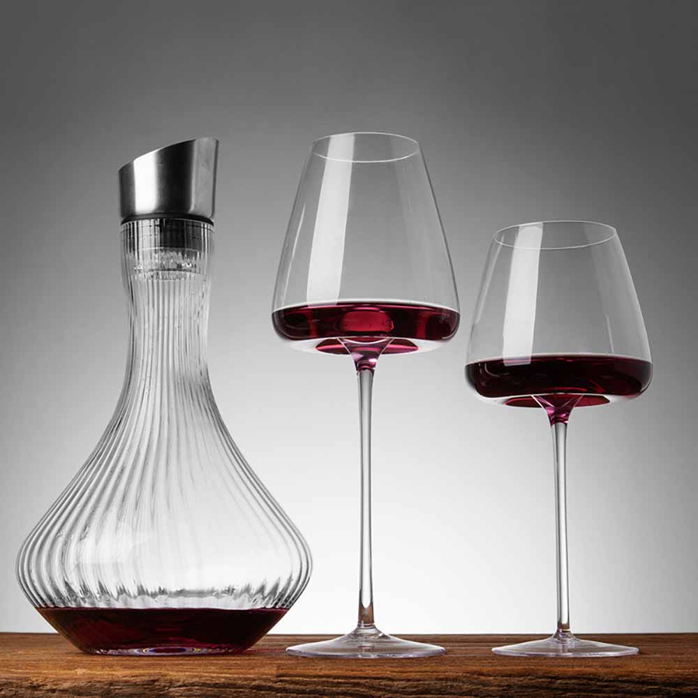 Crystal White Red Wine Glasses Set