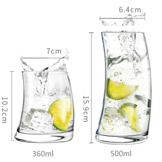 highball tumbler curved drinking cup