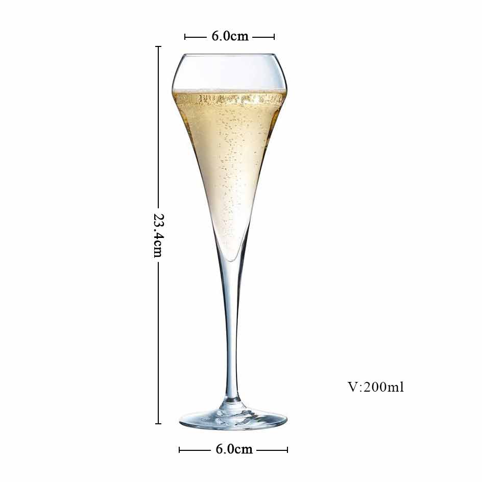 open up effervescent crystal champagne flute