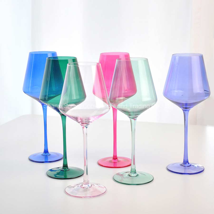 Colored Wine Glasses Stemware