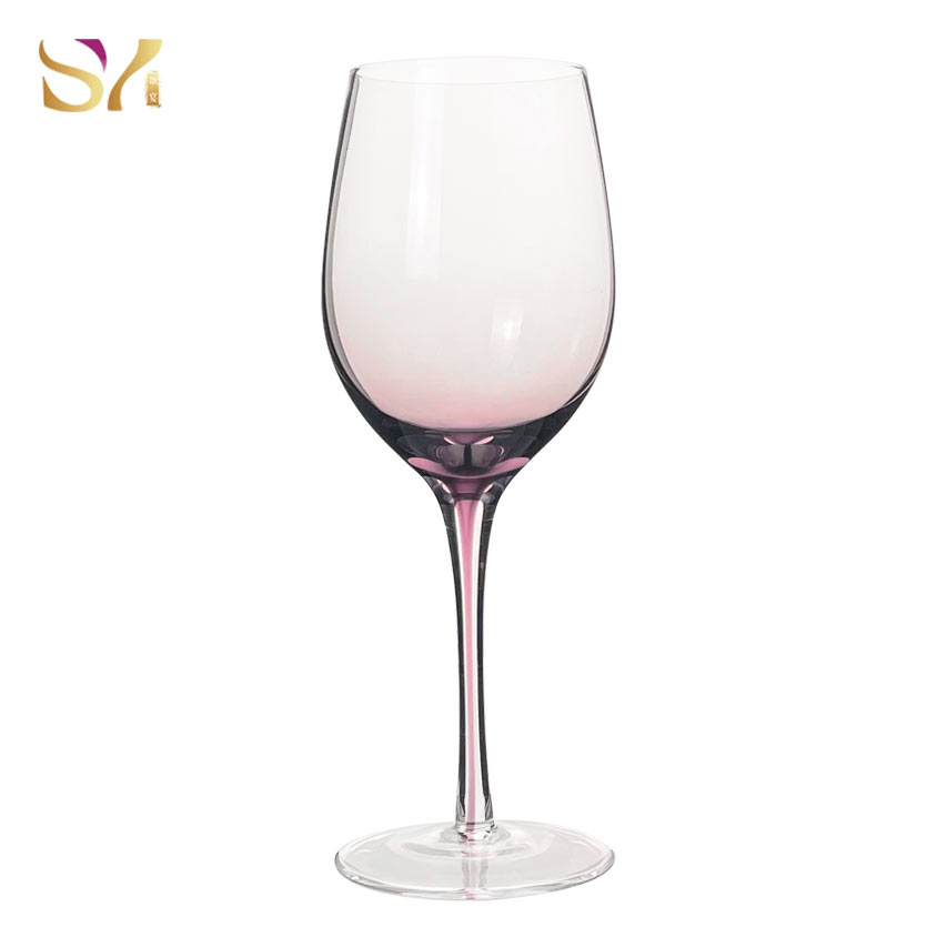 Purple Stem Crystal Wine Glass