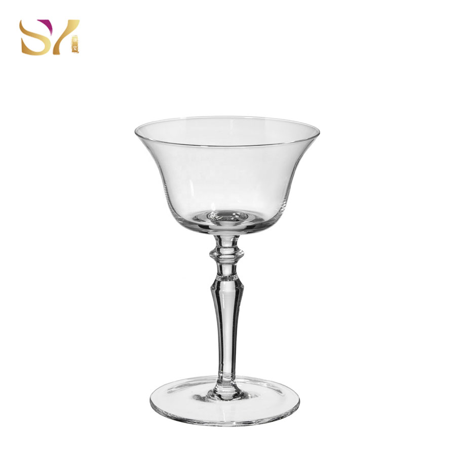 Buy Wholesale China Wholesale Custom Bar Party Coup Long Stem Cocktail  Metallic Martini Glass Cup & Martini Cocktail Wine Glasses at USD 1.5