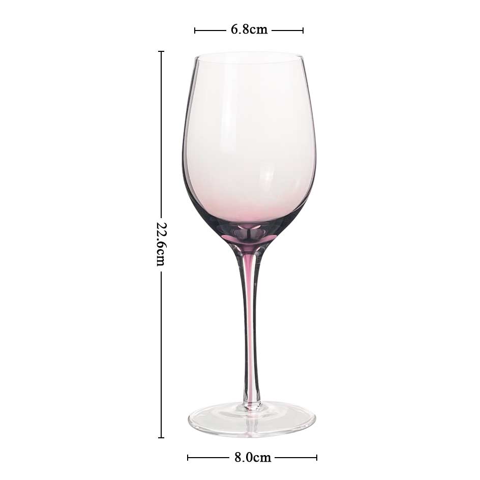 Purple Stem Crystal Wine Glass