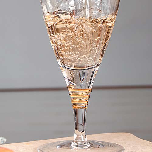 Helix Gold Crystal Wine Glass Set 