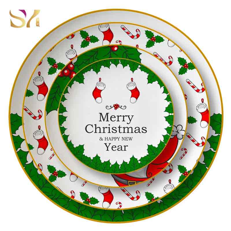 Christmas Tree Ceramic Dinner Set