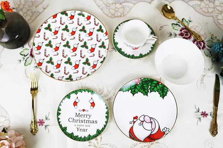 Christmas Tree Ceramic Dinner Set