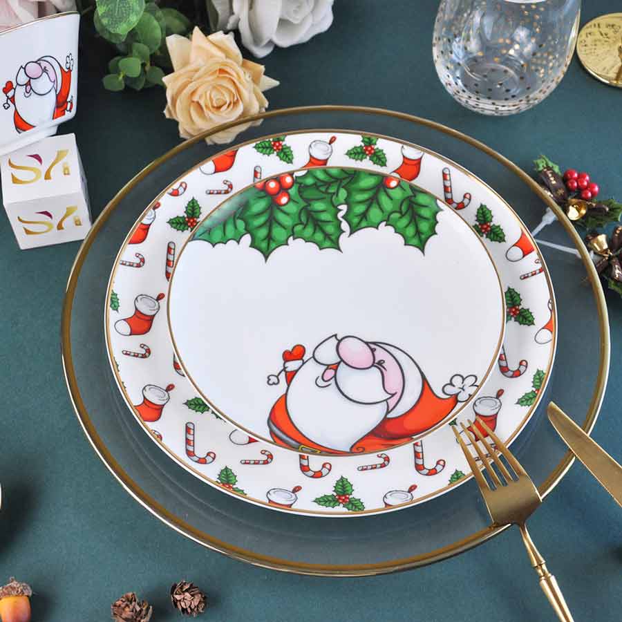 Christmas Tree Ceramic Dinner Set