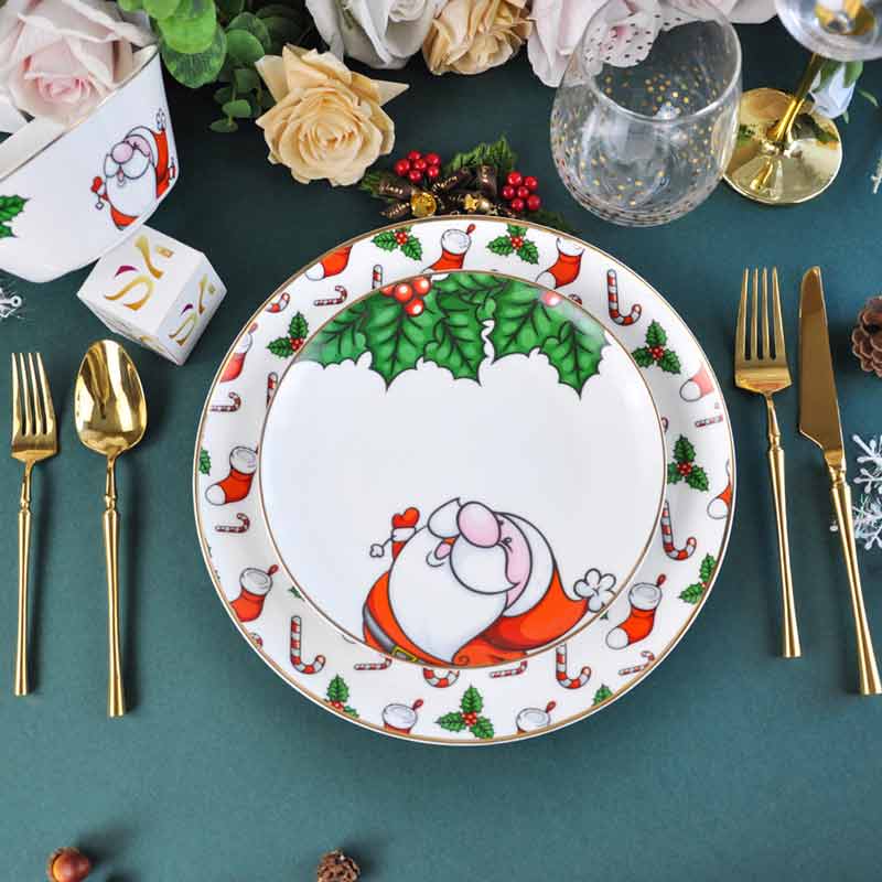 Christmas Tree Ceramic Dinner Set