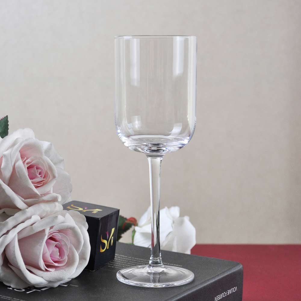 Straight Edge Design White Wine Glass 