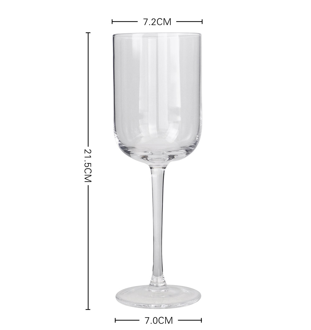 Straight Edge Design White Wine Glass